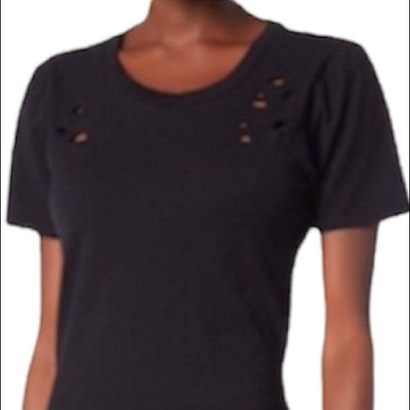 🆕Nordstrom’s ”Midnight” Distressed T-Shirt Dress - Picture 6 of 10